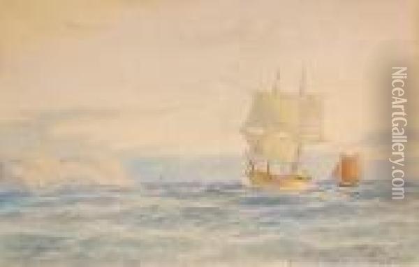Sailing Oil Painting - Emilios Prosalentis