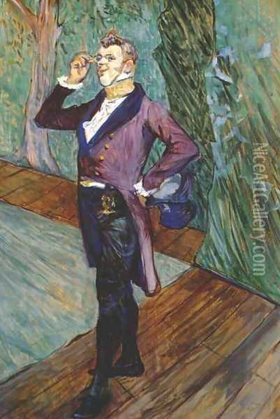 The Actor Henry Samary Oil Painting - Henri De Toulouse-Lautrec