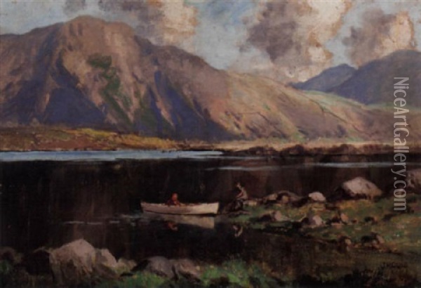 Dunlewy Lake Oil Painting - James Humbert Craig