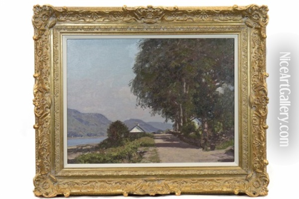 Loch Fyne, From Cairndow Oil Painting - George Houston