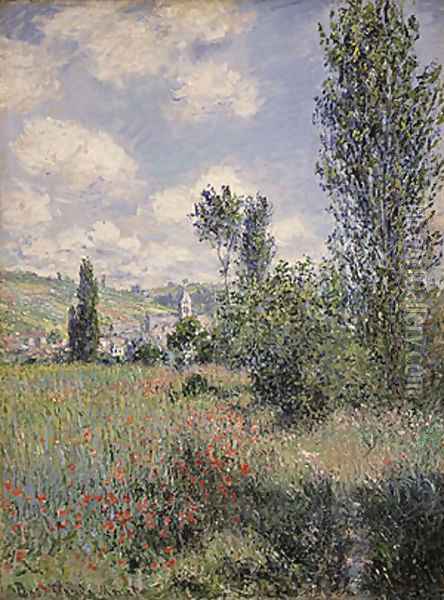 View of Veheuil 1880 Oil Painting - Claude Oscar Monet
