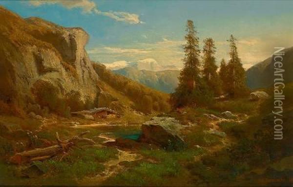 Landschaft Ausoberbayern Oil Painting - Dedo Carmiencke