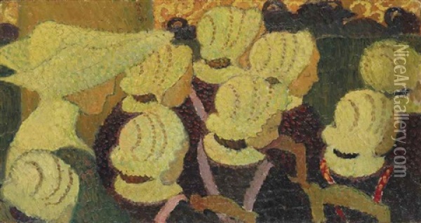 Les Orphelines Oil Painting - Maurice Denis