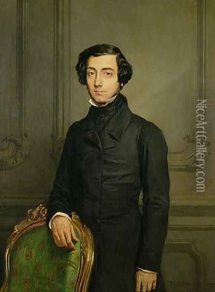 Charles-Alexis-Henri Clerel de Tocqueville (1805-59) 1850 Oil Painting - Theodore Chasseriau