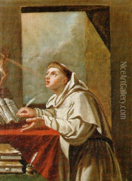 Santo Tomas De Aquino Oil Painting - Francesco de Mura