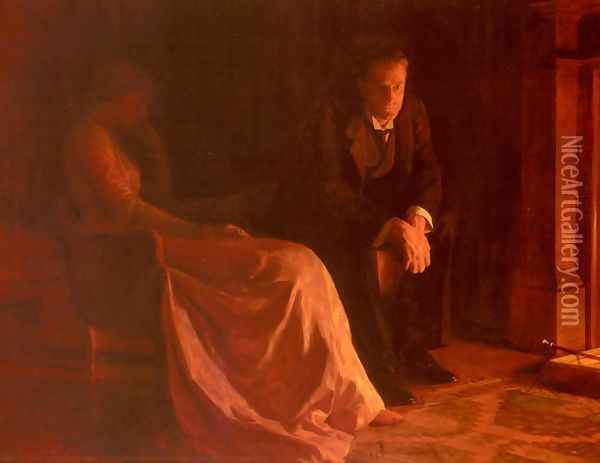 The Confession Oil Painting - John Maler Collier