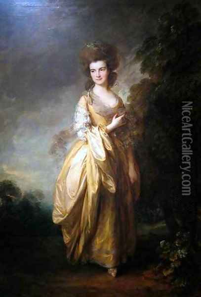 Elizabeth Jenks Beaufoy later Elizabeth Pycrofteth Oil Painting - Thomas Gainsborough