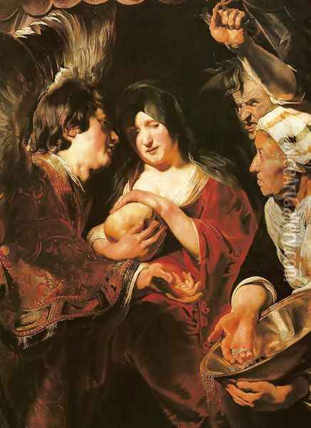 Temptation of the Magdalene Oil Painting - Jacob Jordaens