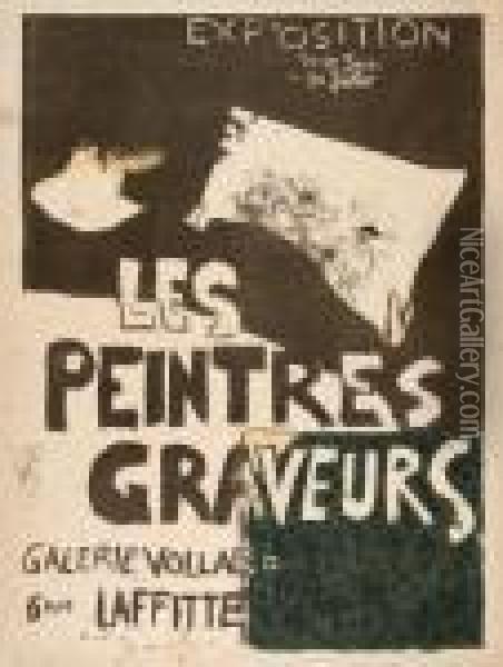 Les Peintres Graveurs, Galerie Vollard - Plakat Oil Painting - Pierre Bonnard