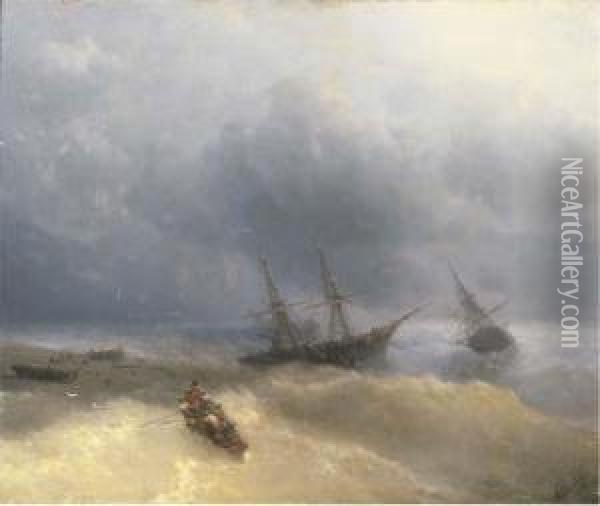 The Shipwreck Oil Painting - Ivan Konstantinovich Aivazovsky