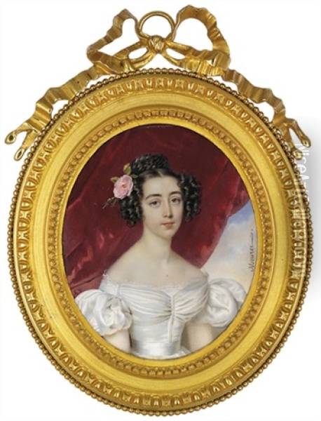 The Marquise De Mesgrigny Oil Painting - Francois Meuret