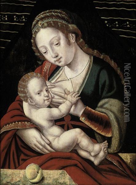 The Virgin And Child Oil Painting - Italian Unknown Master