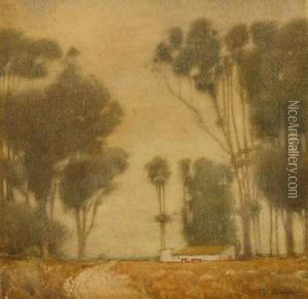 An Avenue Of Trees Oil Painting - Theodor Severin Kittelsen