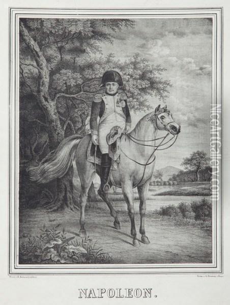 Konny Portret Napoleonabonaparte Oil Painting - Edward Sachse