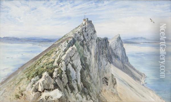 The Rock Of Gibraltar Oil Painting - Keeley Halswelle