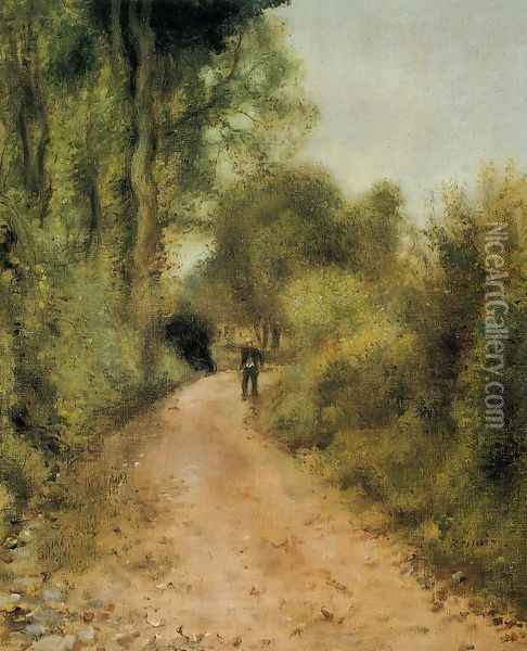On The Path Oil Painting - Pierre Auguste Renoir