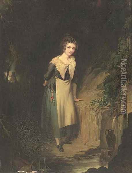 Collecting water Oil Painting - William Frederick Witherington