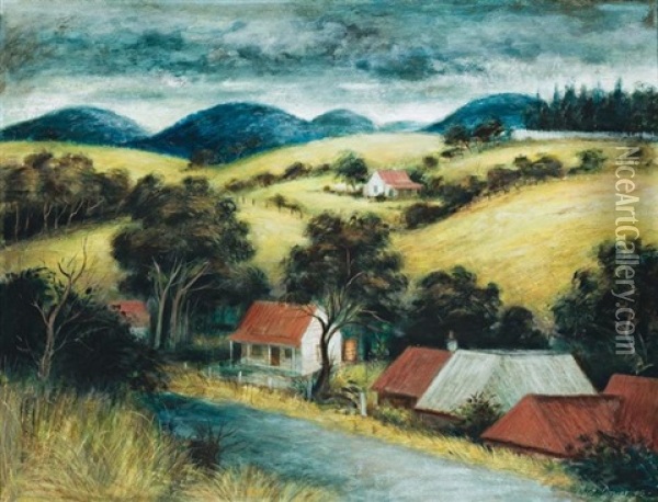 Houses In The Country Oil Painting - Paul Jones