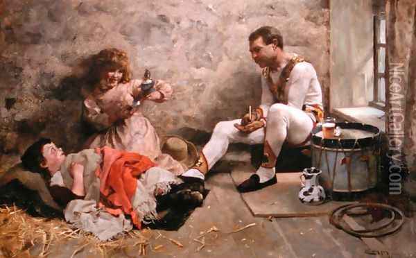 The Jolly Stroller, 1888 Oil Painting - R. Ellis Wilkinson