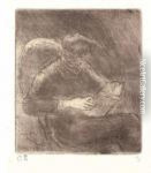 Portrait De Georges Manzana-pissarro Oil Painting - Camille Pissarro
