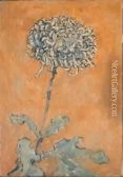 Chrysanthemum Oil Painting - Piet Mondrian