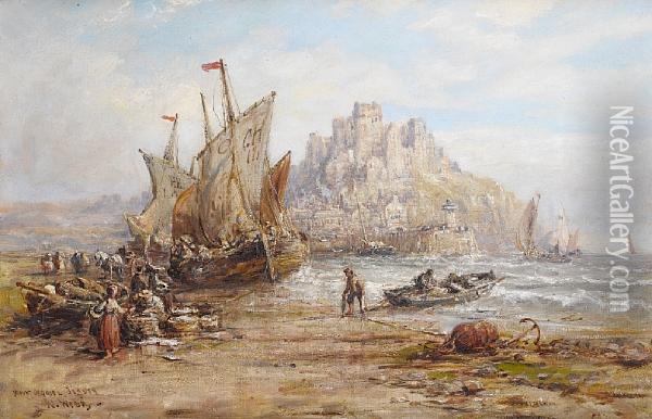 Mount Orgueil Oil Painting - William Edward Webb