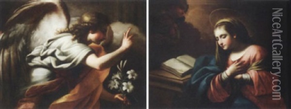 The Annunciation Oil Painting - Paolo de Matteis