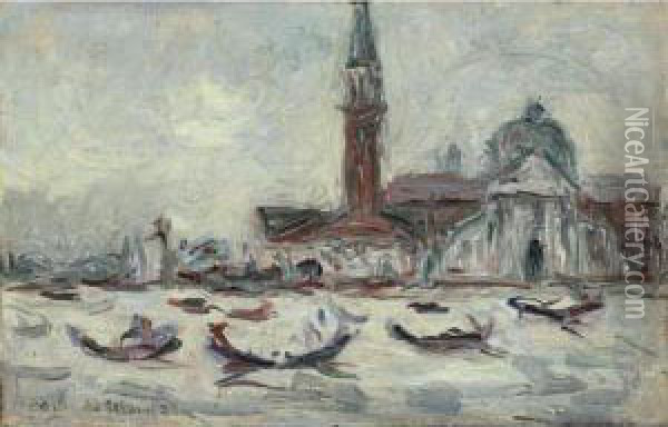Venise Oil Painting - Blanche Hoschede-Monet