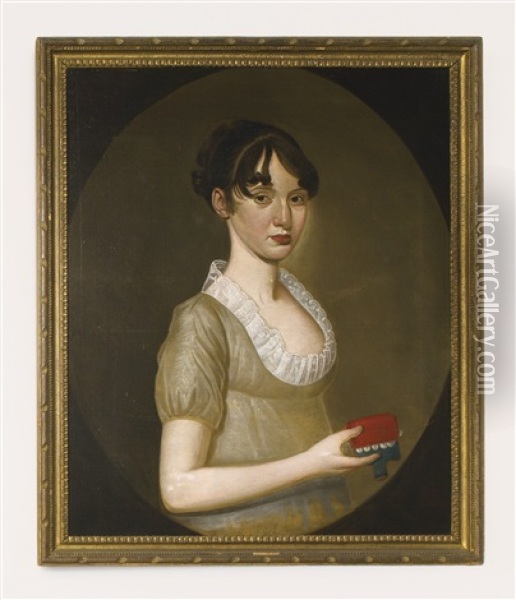 Miss Fanny Hoyt Oil Painting - William Jennys