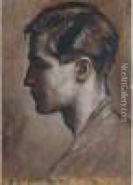 Autoportrait Oil Painting - Emile Bernard