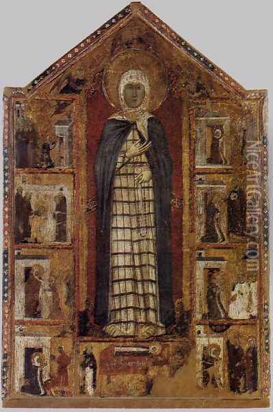 Story of St Margaret of Cortona c. 1298 Oil Painting - Italian Unknown Masters