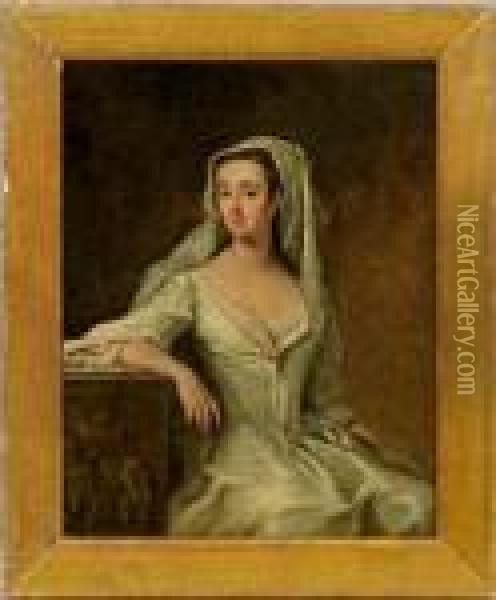Portrait Der Grafinmargarete Gertrud Von Schaumburg-lippe Oil Painting - Philippe Mercier