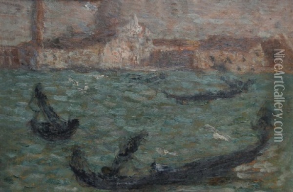 Venise Oil Painting - Edmond Francois Aman-Jean