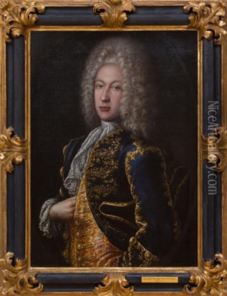 Portrait Of A Gentleman Oil Painting - Martin van Meytens the Younger