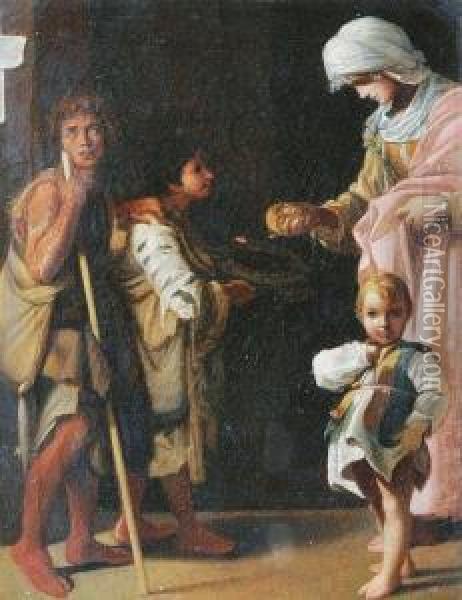 Caritas Oil Painting - Bartolomeo Schedoni