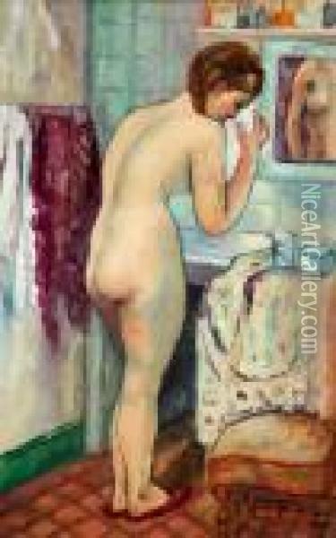 Femme A Sa Toilette Oil Painting - Henri Charles Manguin