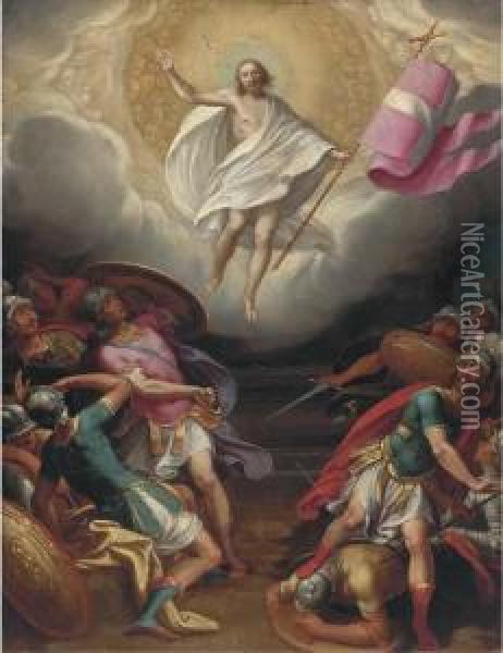 The Resurrection Oil Painting - Denys Fiammingo Calvaert