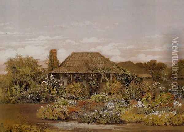 Homestead, Cape Schanck Oil Painting - Edward La Trobe Bateman