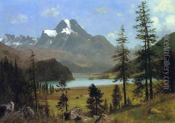 Long's Peak, Estes Park, Colorado Oil Painting - Albert Bierstadt