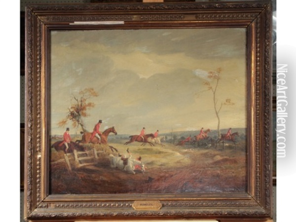 The Quorn Hunt Oil Painting - John Ferneley Jr.