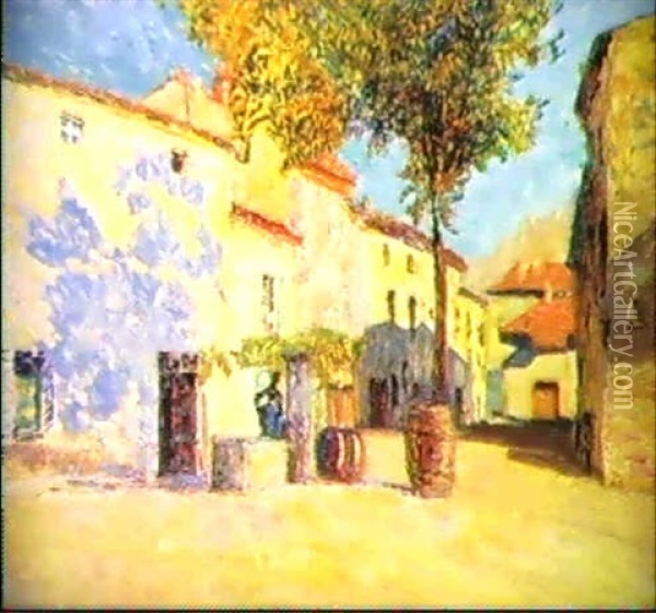 Village De Provence Oil Painting - Victor Charreton