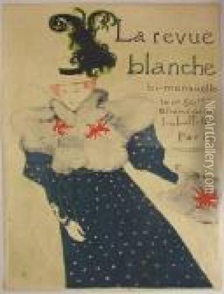 Plakat: La Revueblanche Oil Painting - Henri De Toulouse-Lautrec
