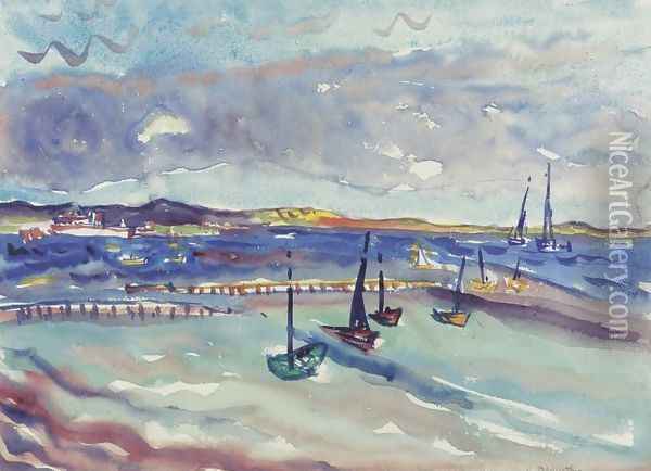 Bay, Provincetown Oil Painting - Charles Demuth