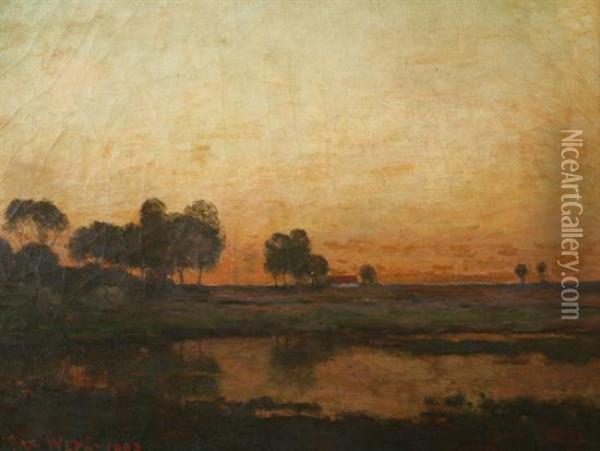 On The Potomac Flats, Dc Oil Painting - Max Weyl