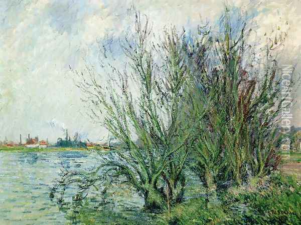 Willows, Banks of the Oise Oil Painting - Gustave Loiseau