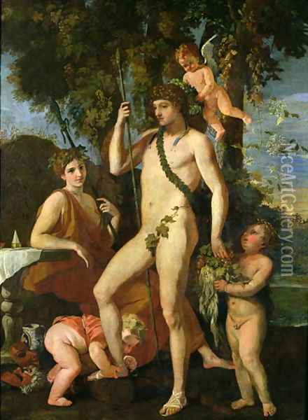 Bacchus, Dionysus Oil Painting - Nicolas Poussin