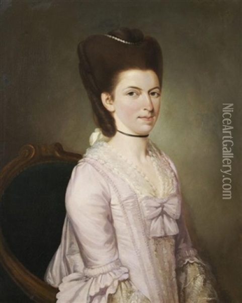 Portrait Of A Woman Oil Painting - Anne Genevieve Greuze
