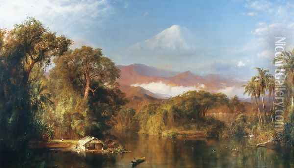 Chimborazo Oil Painting - Frederic Edwin Church