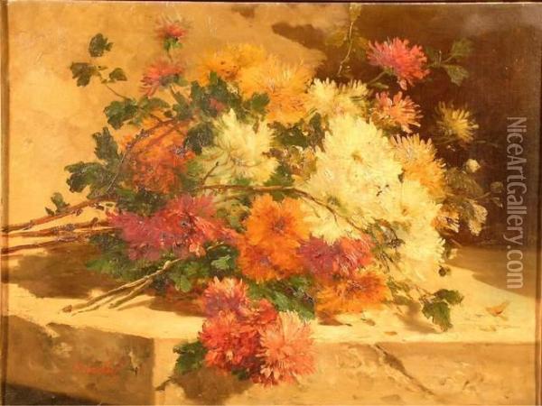 Bouquet Champetre Oil Painting - Eugene Henri Cauchois