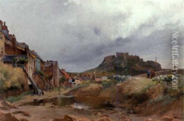 Chateau A Jersey Oil Painting - Emile Charles Dameron